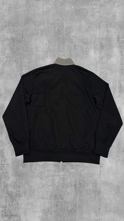 Fred Perry Vintage Trainingsjacke Schwarz Grau Blau XL