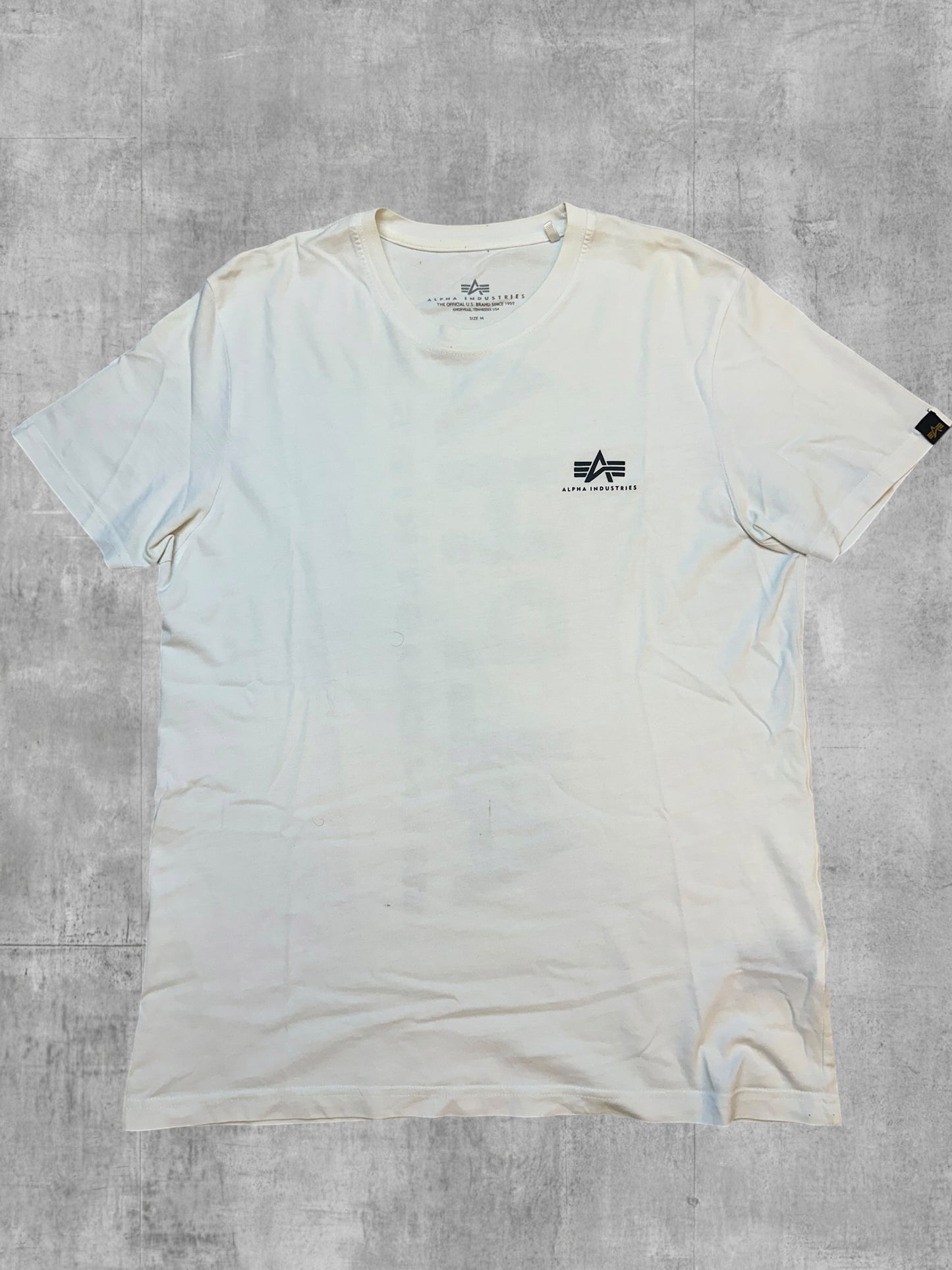 Alpha Industries Backprint T-Shirt Weiß M