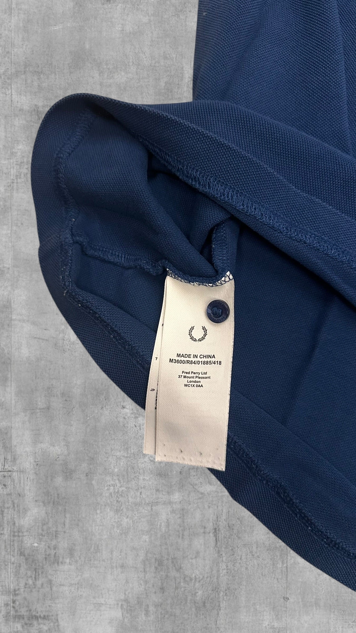 Fred Perry Polo Shirt Navy Blau Schwarz XL