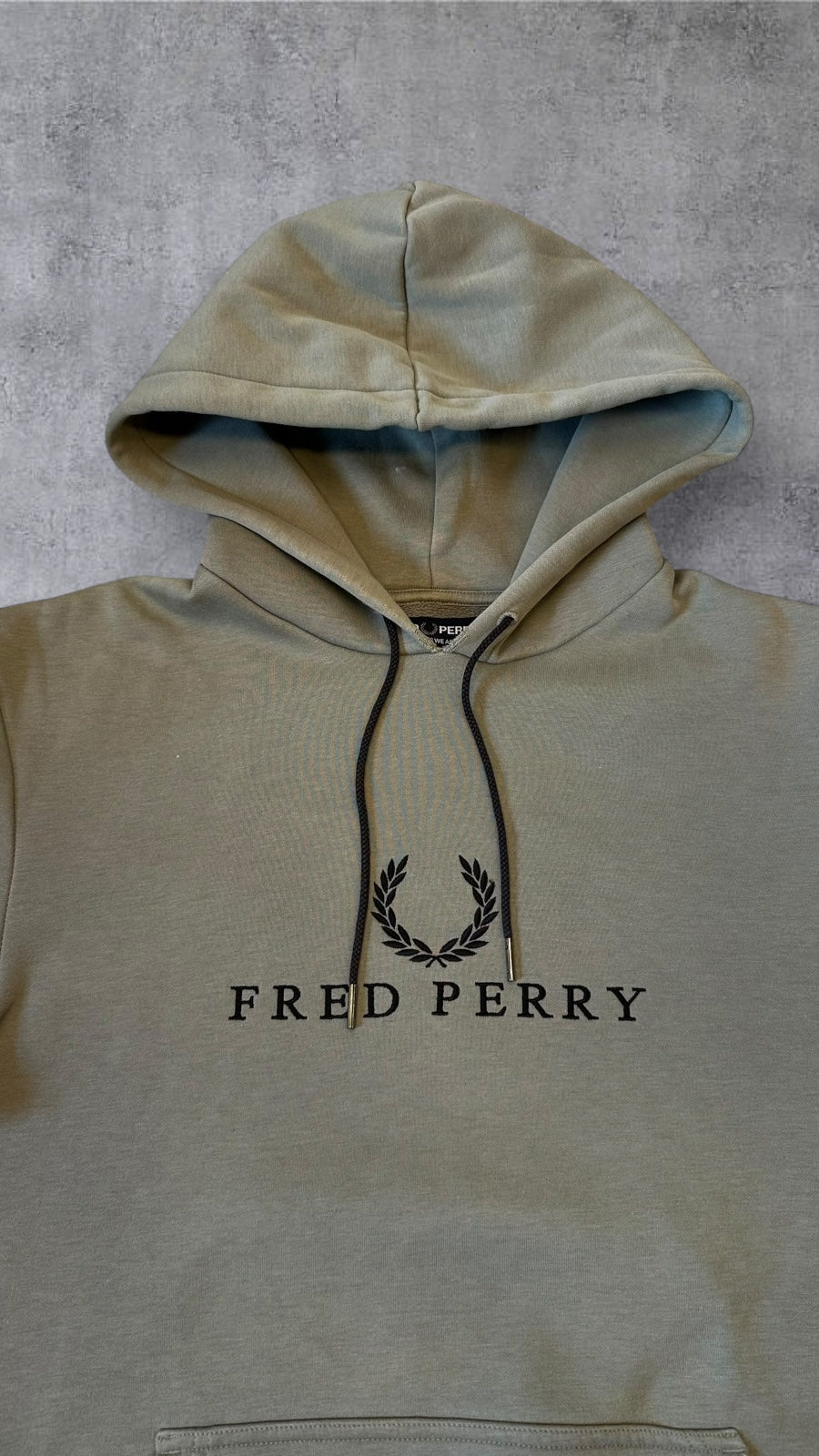 Fred Perry Hoodie Khaki S