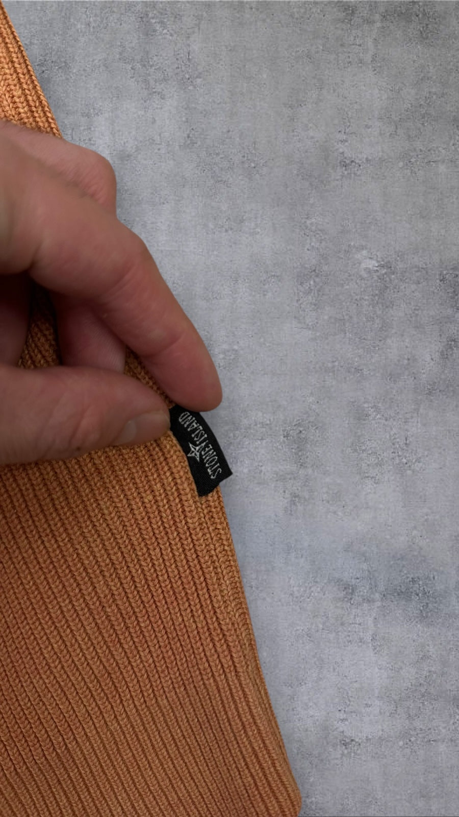 Stone Island Vintage Strick Sweatshirt Orange XL