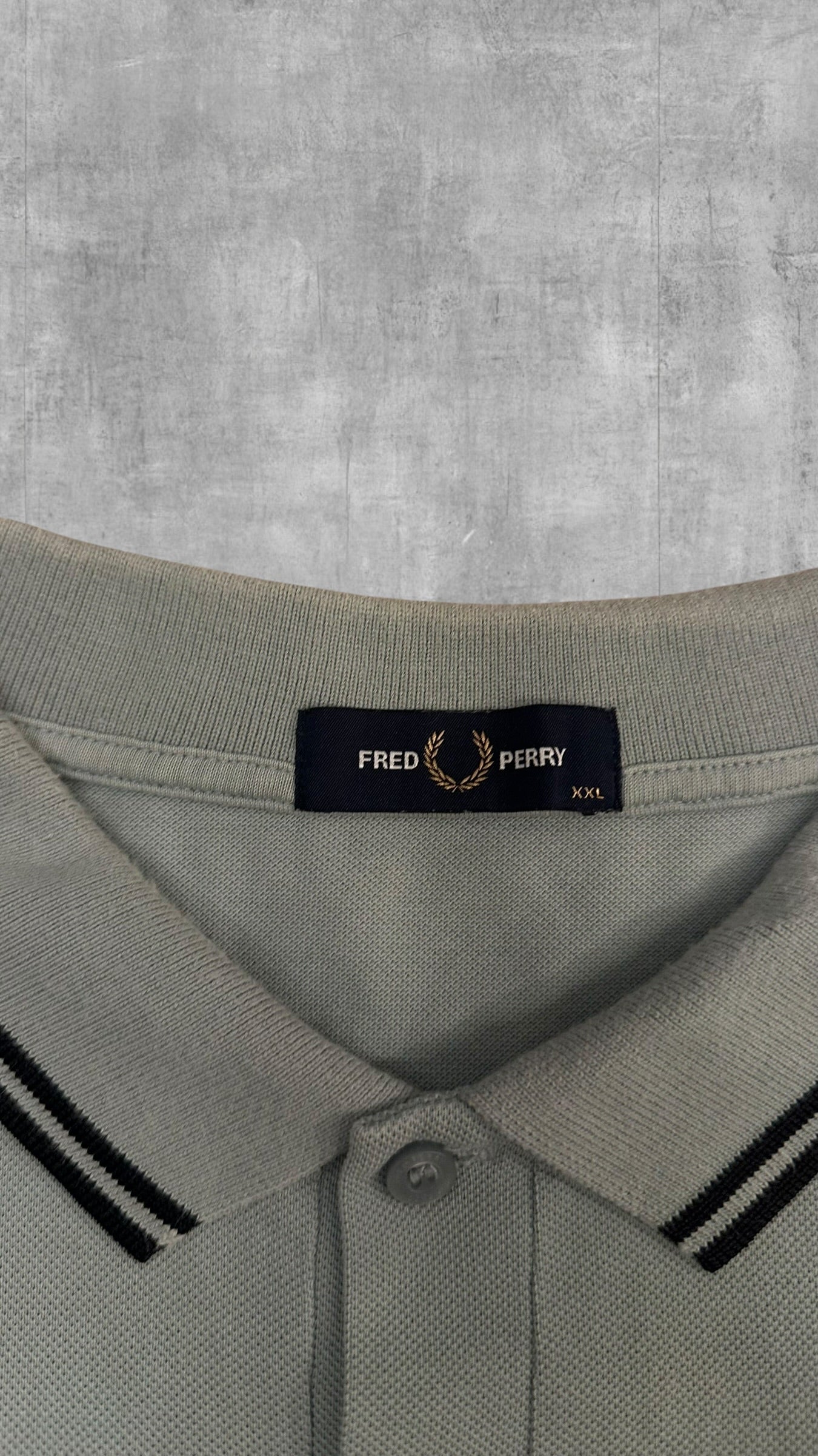 Fred Perry Polo Shirt Türkis Schwarz XXL