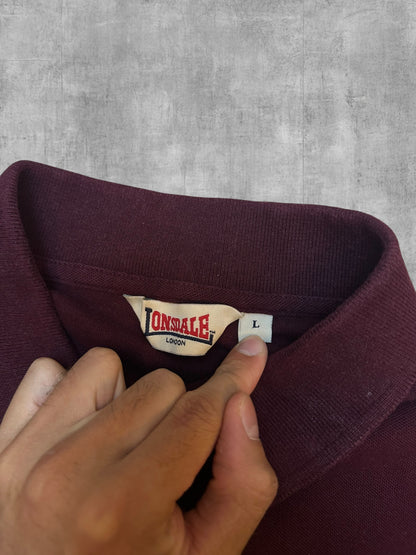 Lonsdale London Polo Shirt Weinrot L