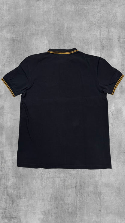 Fred Perry Polo Shirt Schwarz Gold L