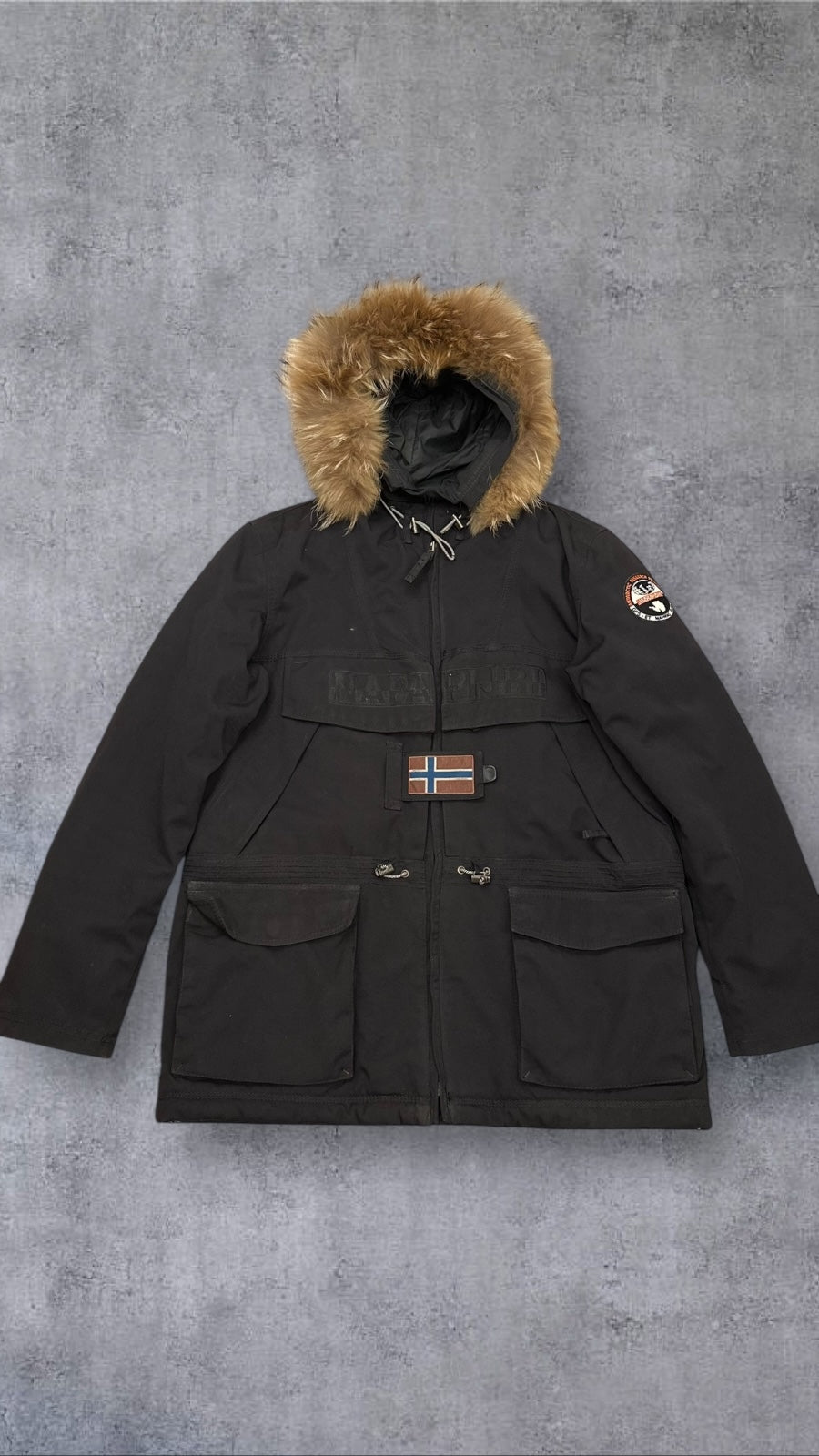 Napapirji Parka Winterjacke Schwarz XL