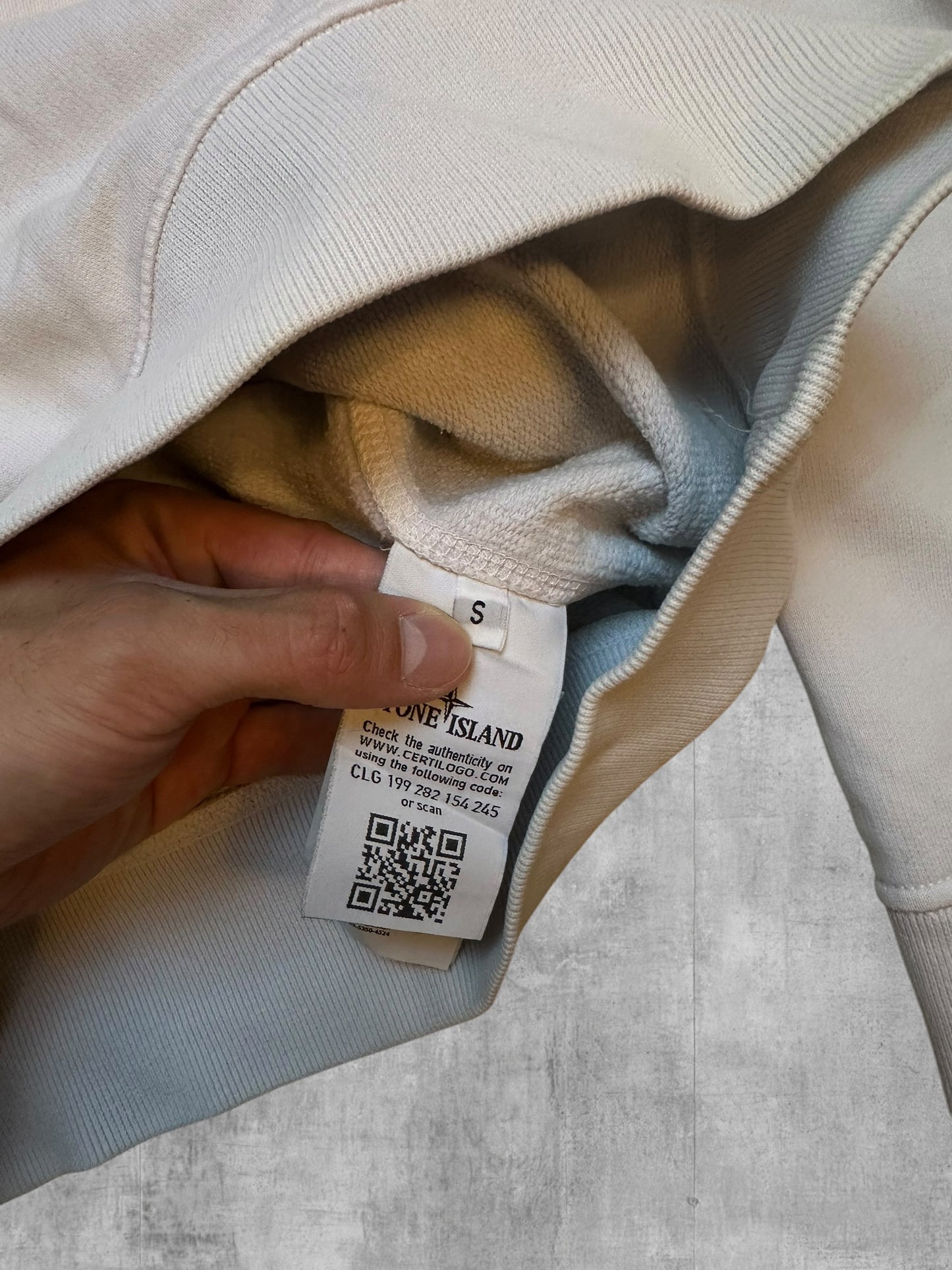 Stone Island Sweatshirt Weiß S