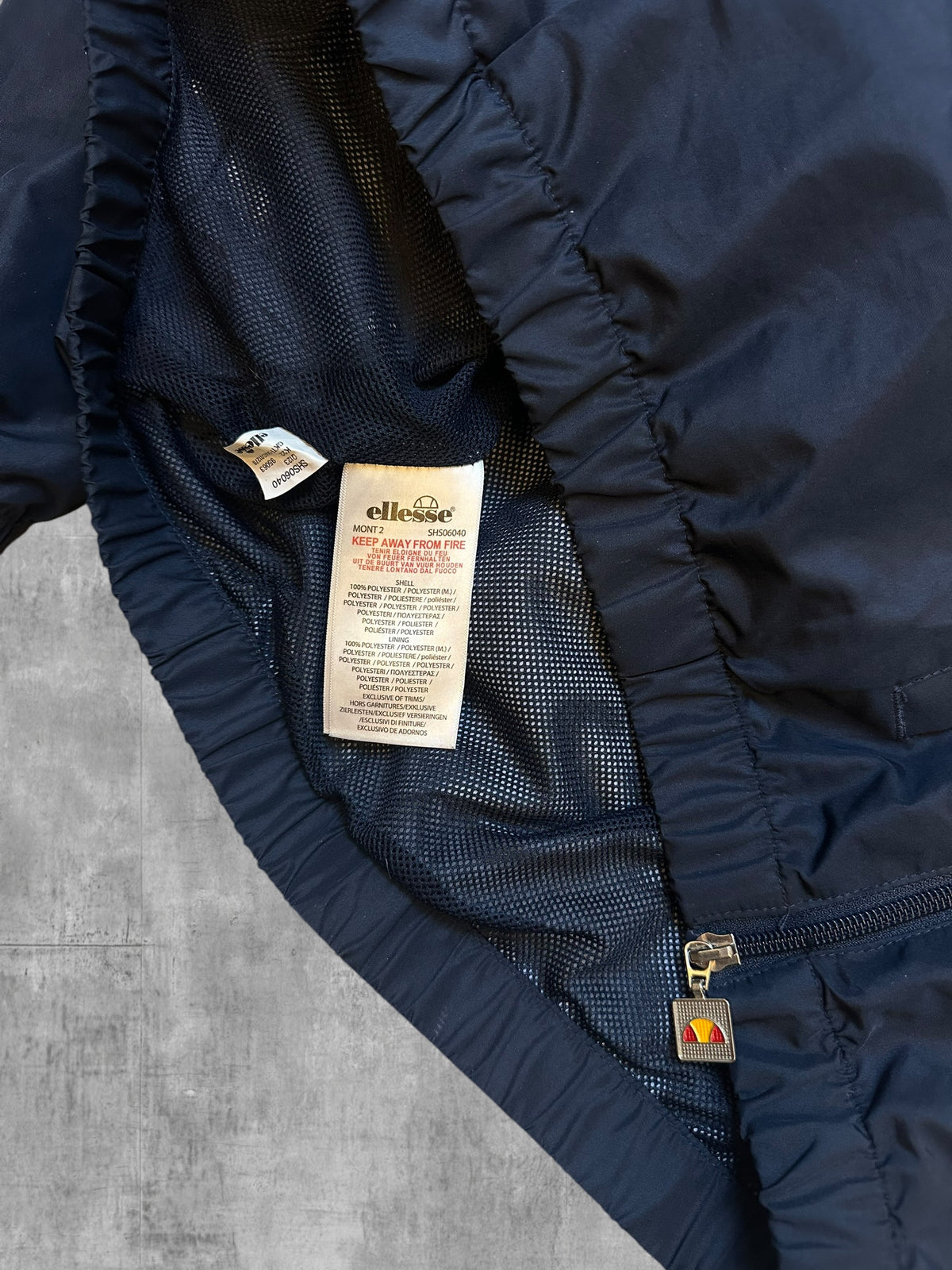 Ellesse Windbreaker Navy Blau M