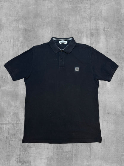 Stone Island Polo Shirt Schwarz L