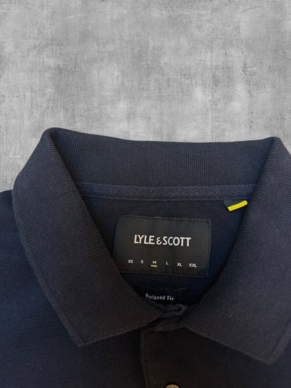 Lyle & Scott Polo Shirt Schwarz Weiß M