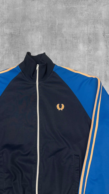 Fred Perry Vintage Trainingsjacke Taped Navy Blau M