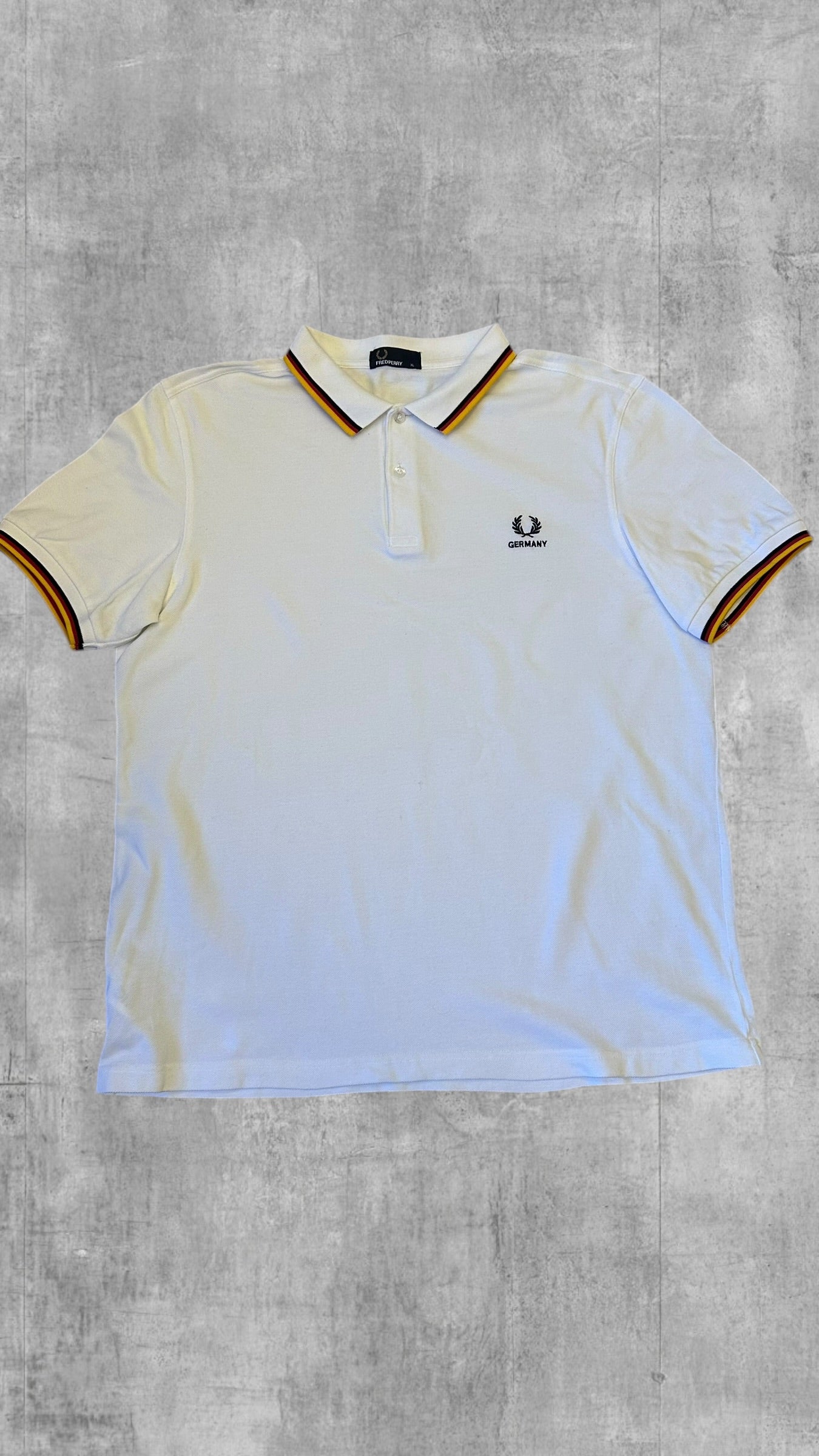 Fred Perry Polo Shirt Germany Edition Weiß XL