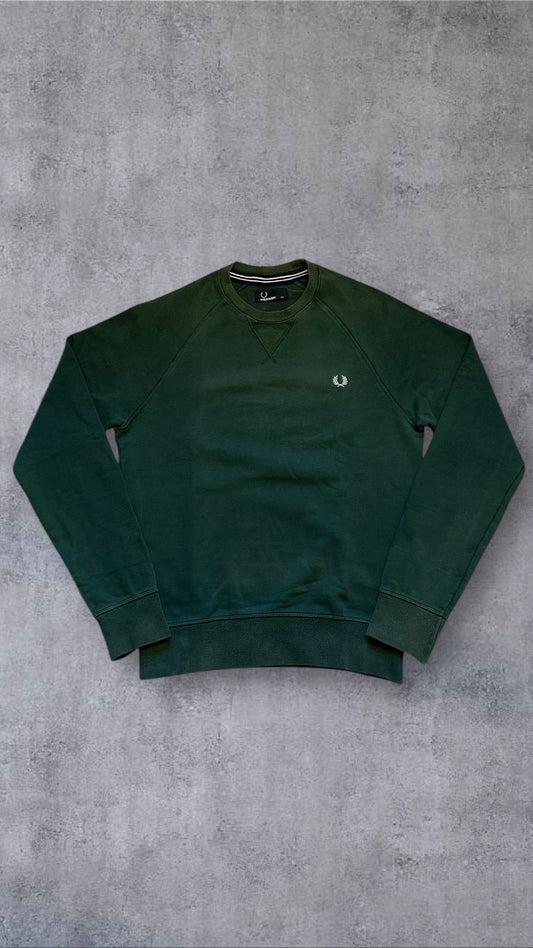 Fred Perry Sweatshirt Dunkelgrün XS
