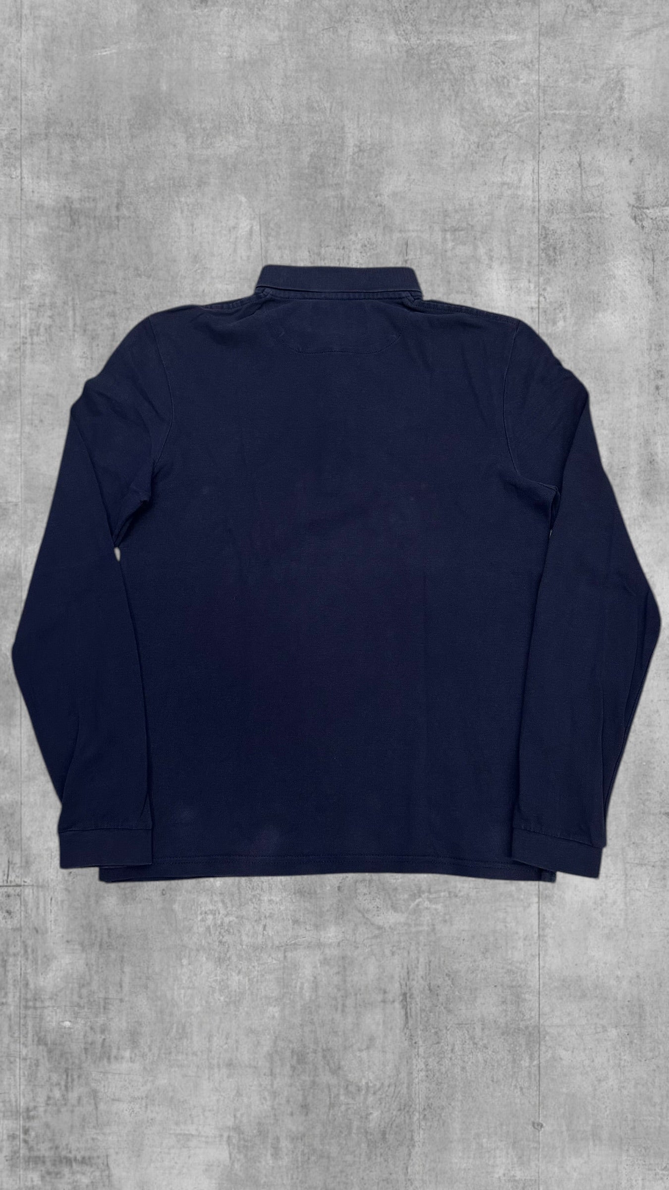 Lyle & Scott Langarm Polo Shirt Navy Blau S