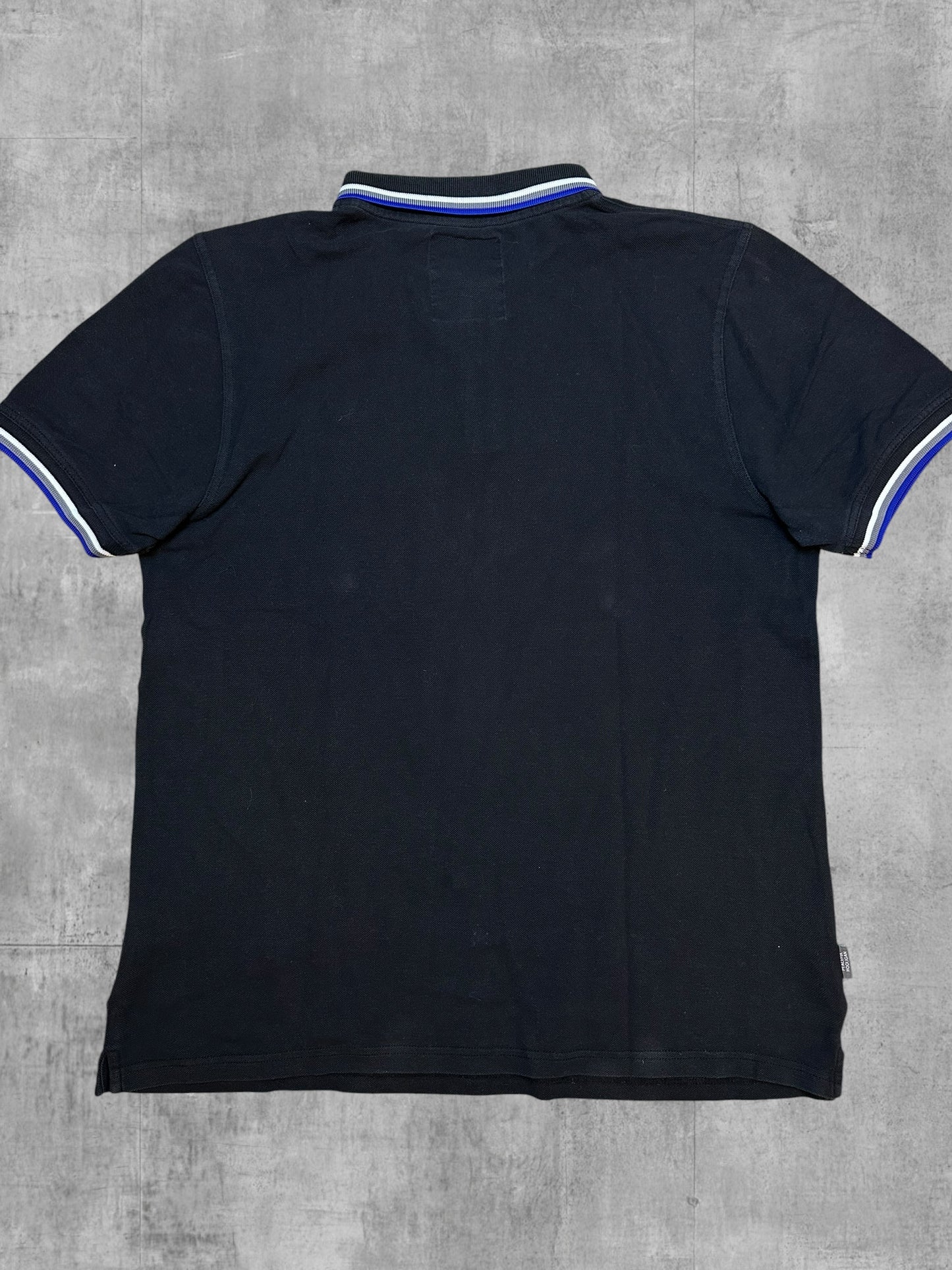 Peaceful Hooligan Polo Shirt Schwarz Blau Weiß XL