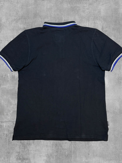 Peaceful Hooligan Polo Shirt Schwarz Blau Weiß XL