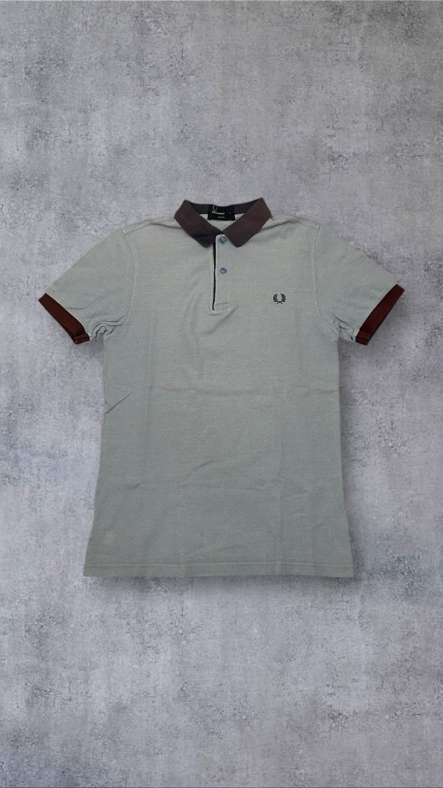 Fred Perry Polo Hemd Shirt Hellblau S Slim Fit