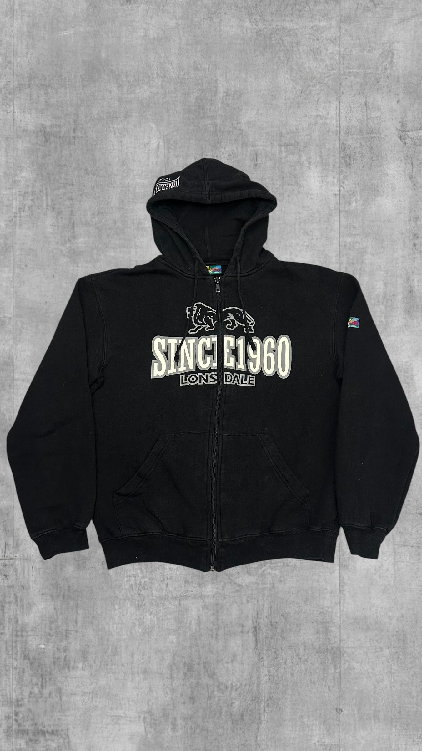 Lonsdale London Zip Hoodie Schwarz S