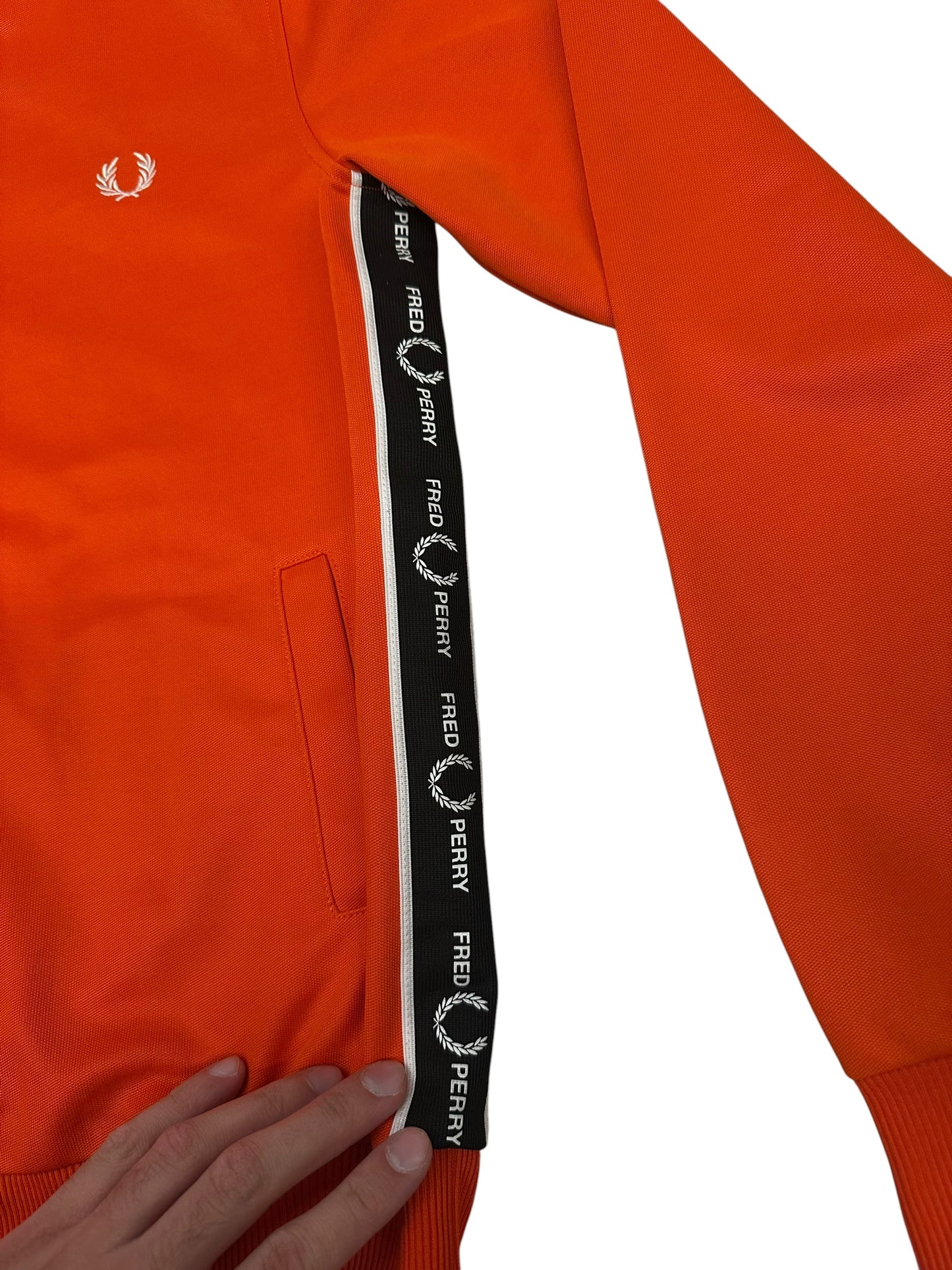 Fred Perry Trainingsjacke Rot Orange S