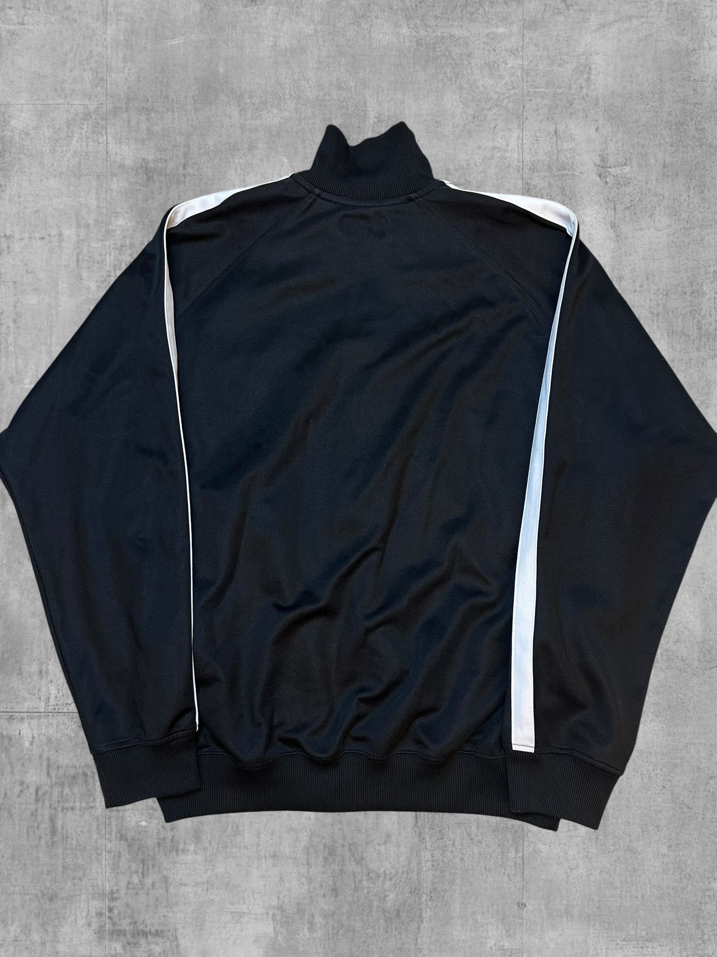 Fred Perry Vintage Trainingsjacke Taped Schwarz Weiß XL