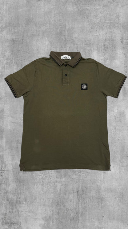 Stone Island Polo Shirt Khaki M