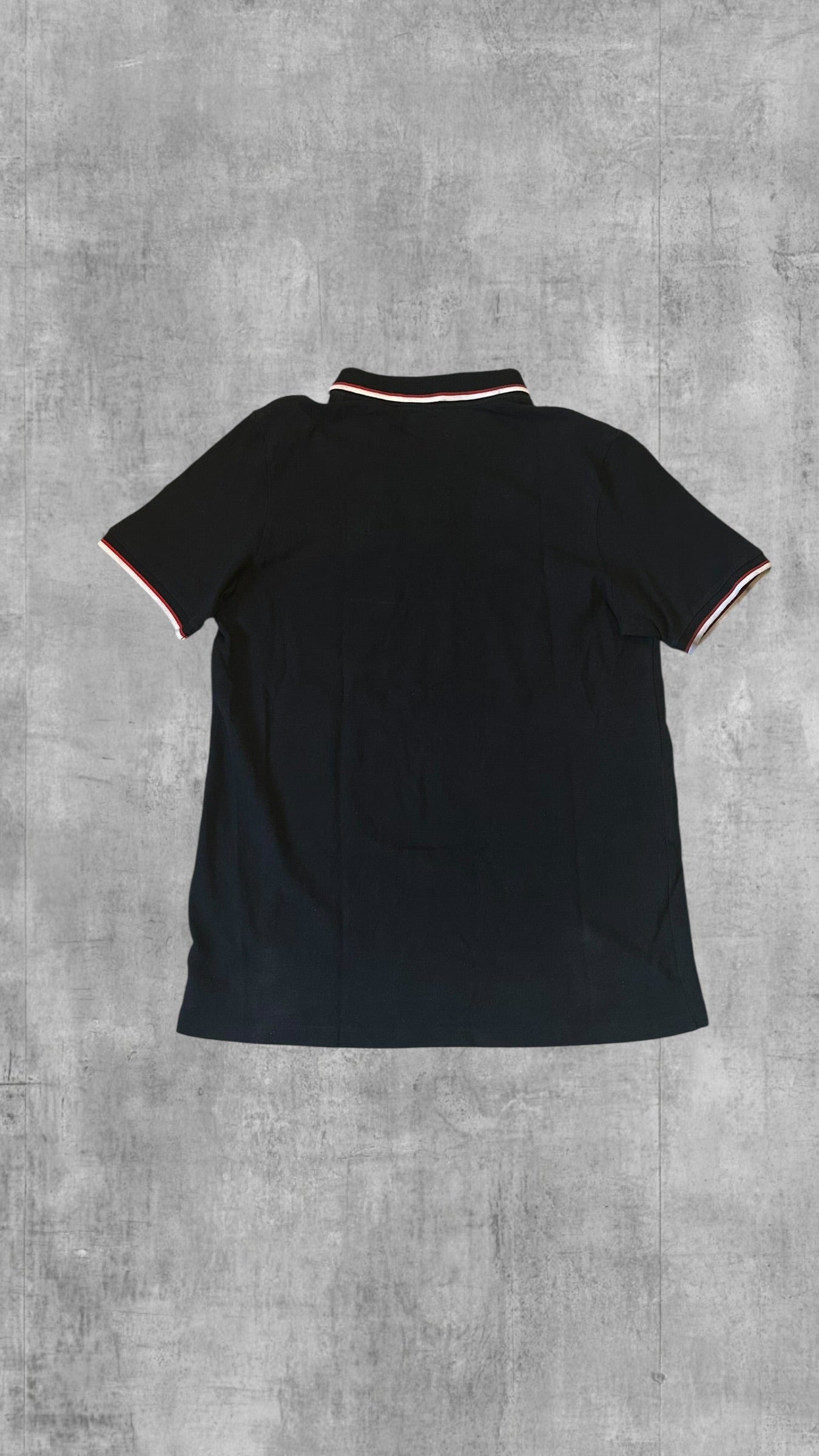 Lonsdale London Polo Shirt Schwarz Weiß Rot L Slim Fit