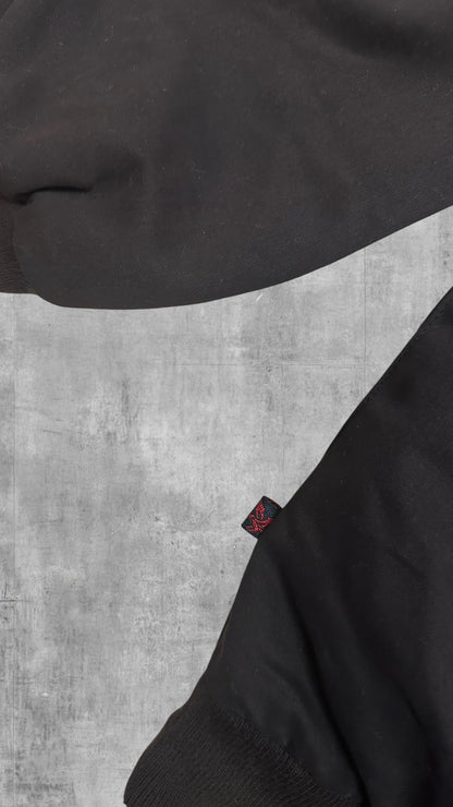 Lyle & Scott Vintage Half Zip Windbreaker Schwarz S-M