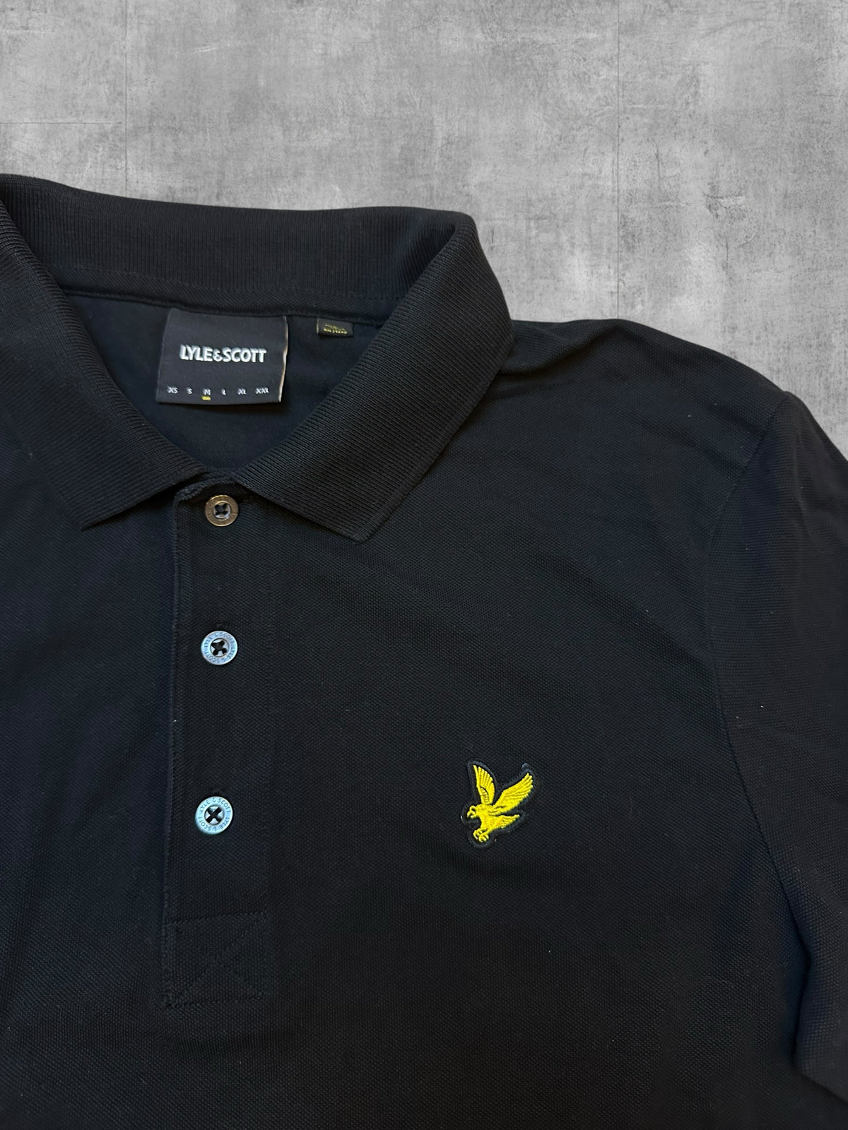 Lyle & Scott Polo manches longues Noir M