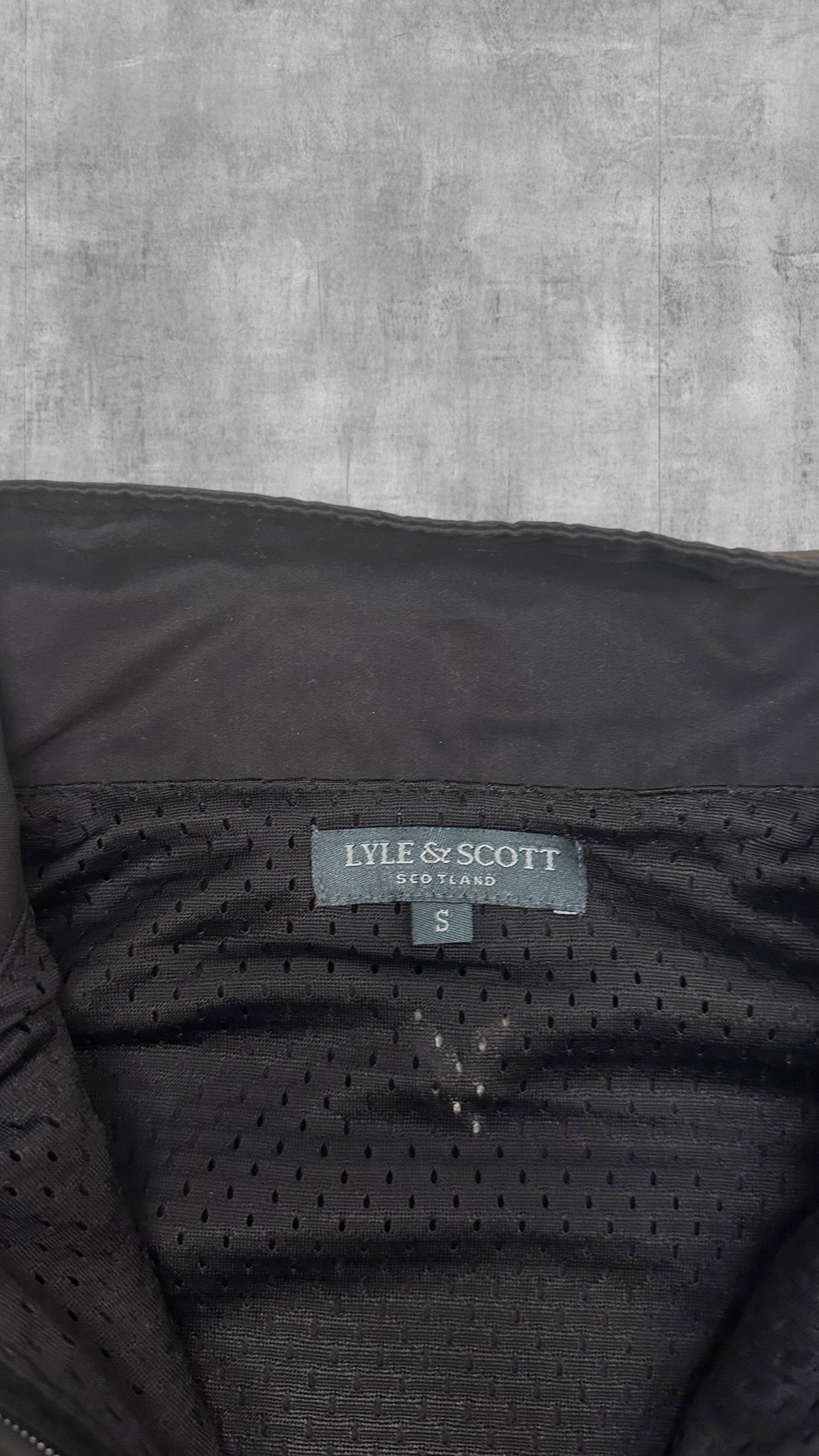 Lyle & Scott Vintage Half Zip Windbreaker Schwarz S-M
