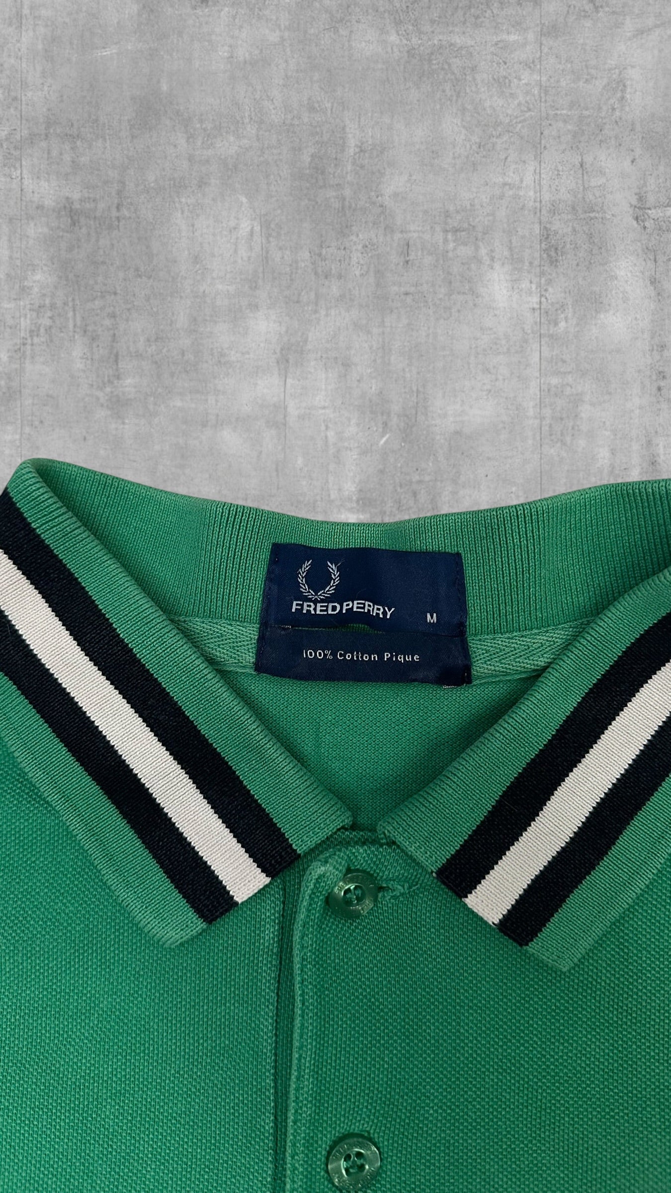 Fred Perry Polo Shirt Grün M
