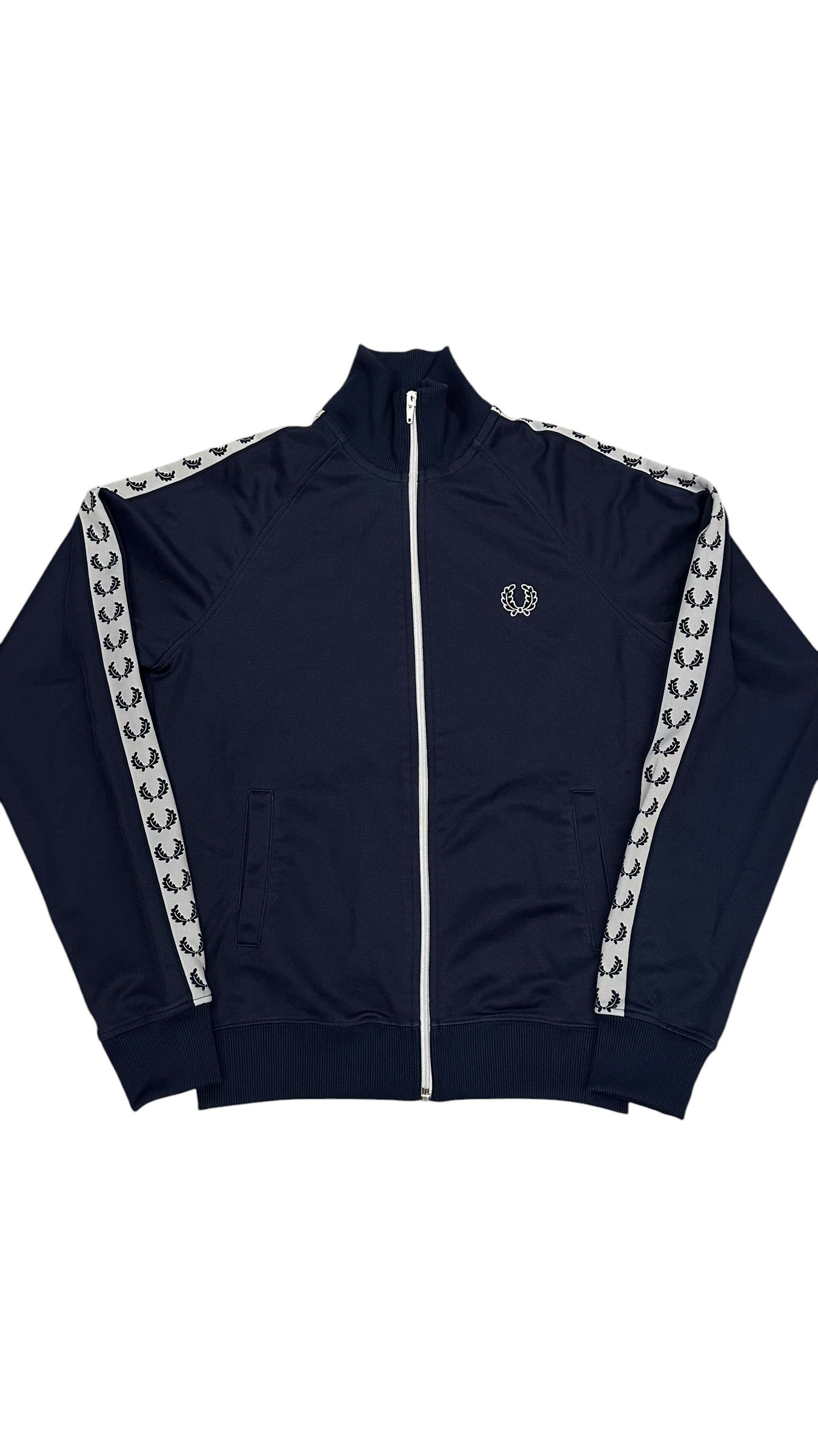 Fred Perry Vintage Trainingsjacke Taped Navy Blau S