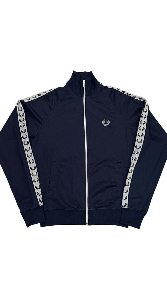 Fred Perry Vintage Trainingsjacke Taped Navy Blau S