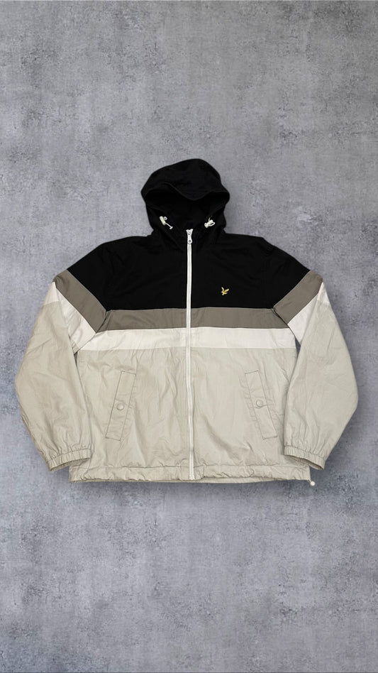 Lyle & Scott Windbreaker Schwarz Weiß M