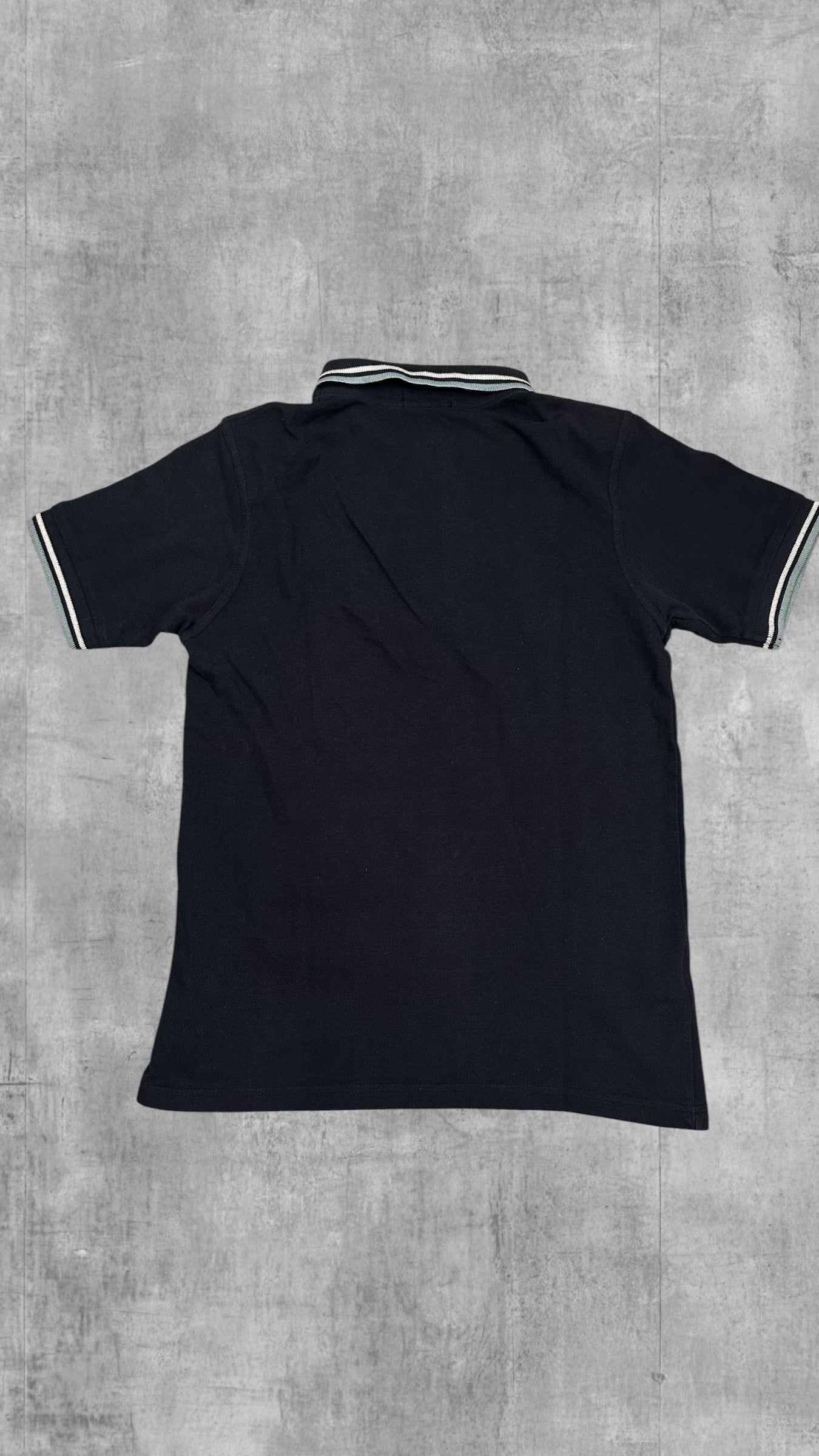 Fred Perry Polo Shirt Schwarzblau Weiß S Slim Fit