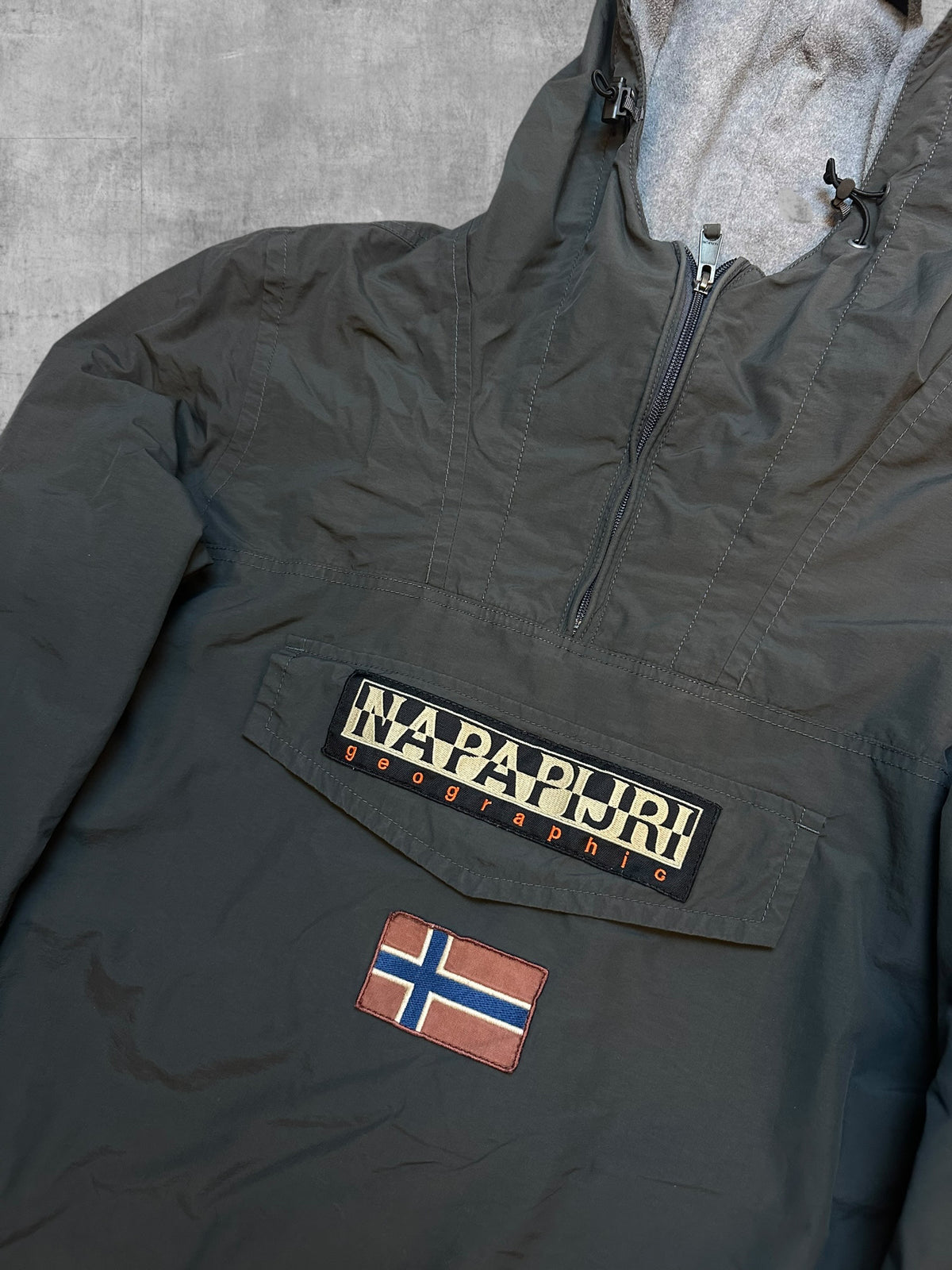 Napapijri Lined Rain Jacket Windbreaker Grey S