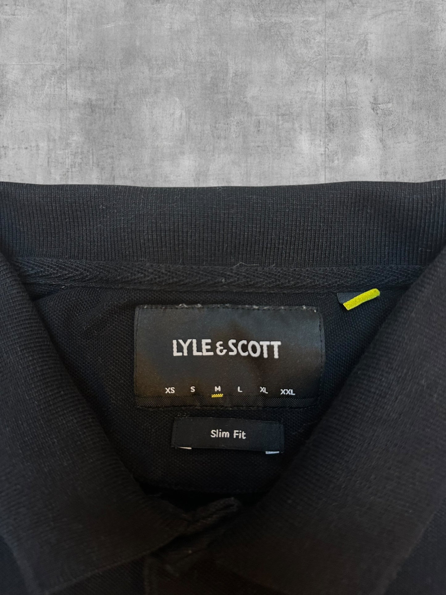Lyle & Scott Polo Shirt Schwarz M Slim Fit