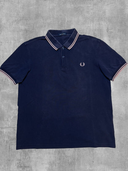 Fred Perry Polo Shirt Schwarzblau Rose L