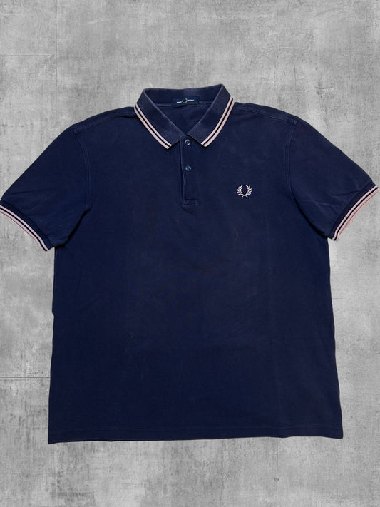 Fred Perry Polo Shirt Schwarzblau Rose L