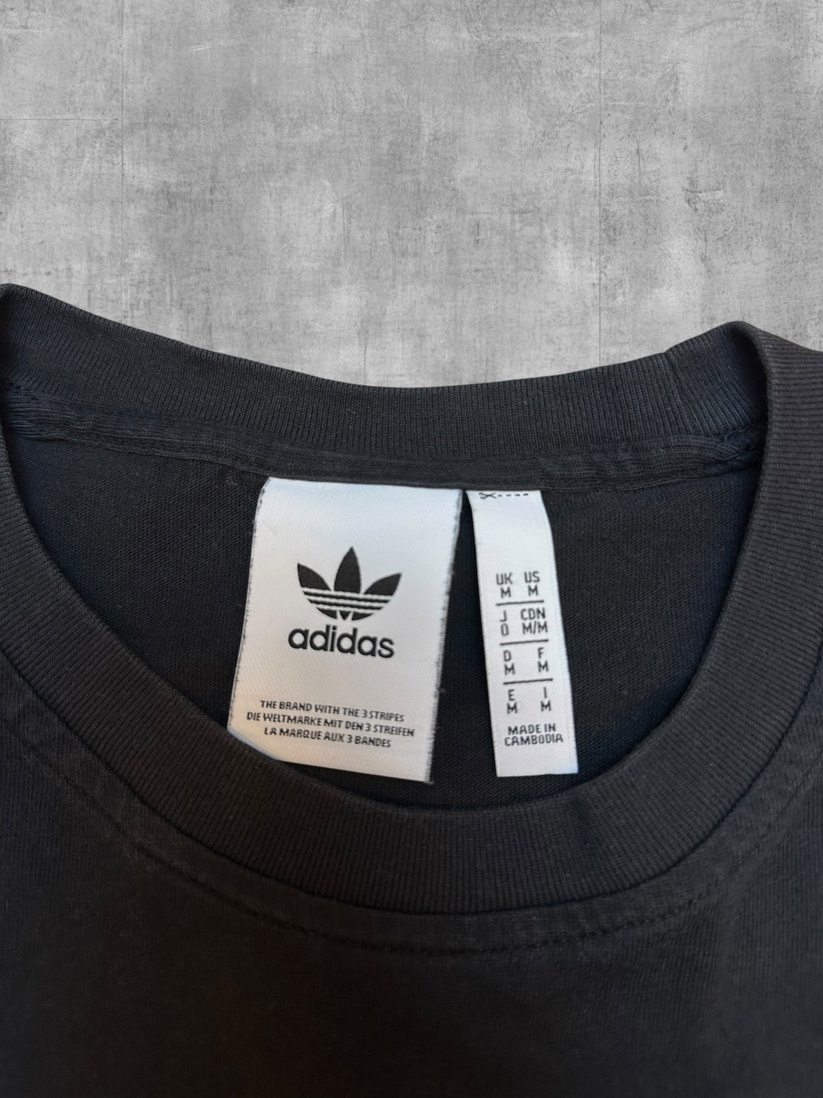 Adidas T-shirt Schwarz Weiß M