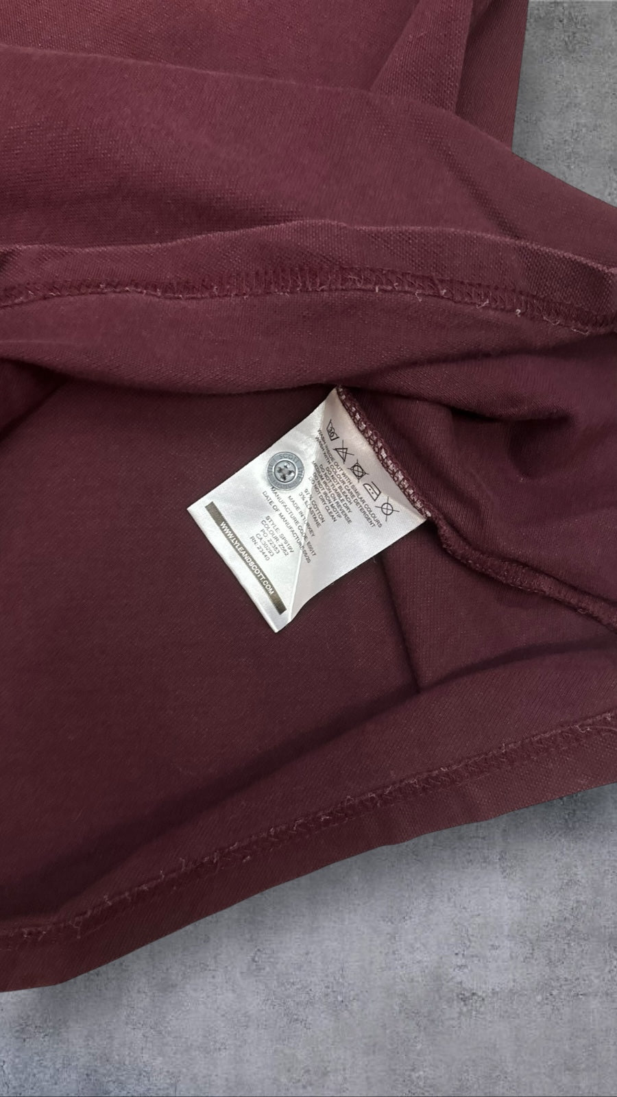 Lyle & Scott Polo Shirt Weinrot S