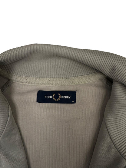 Fred Perry Trainingsjacke Taped Grau Khaki Schwarz XL