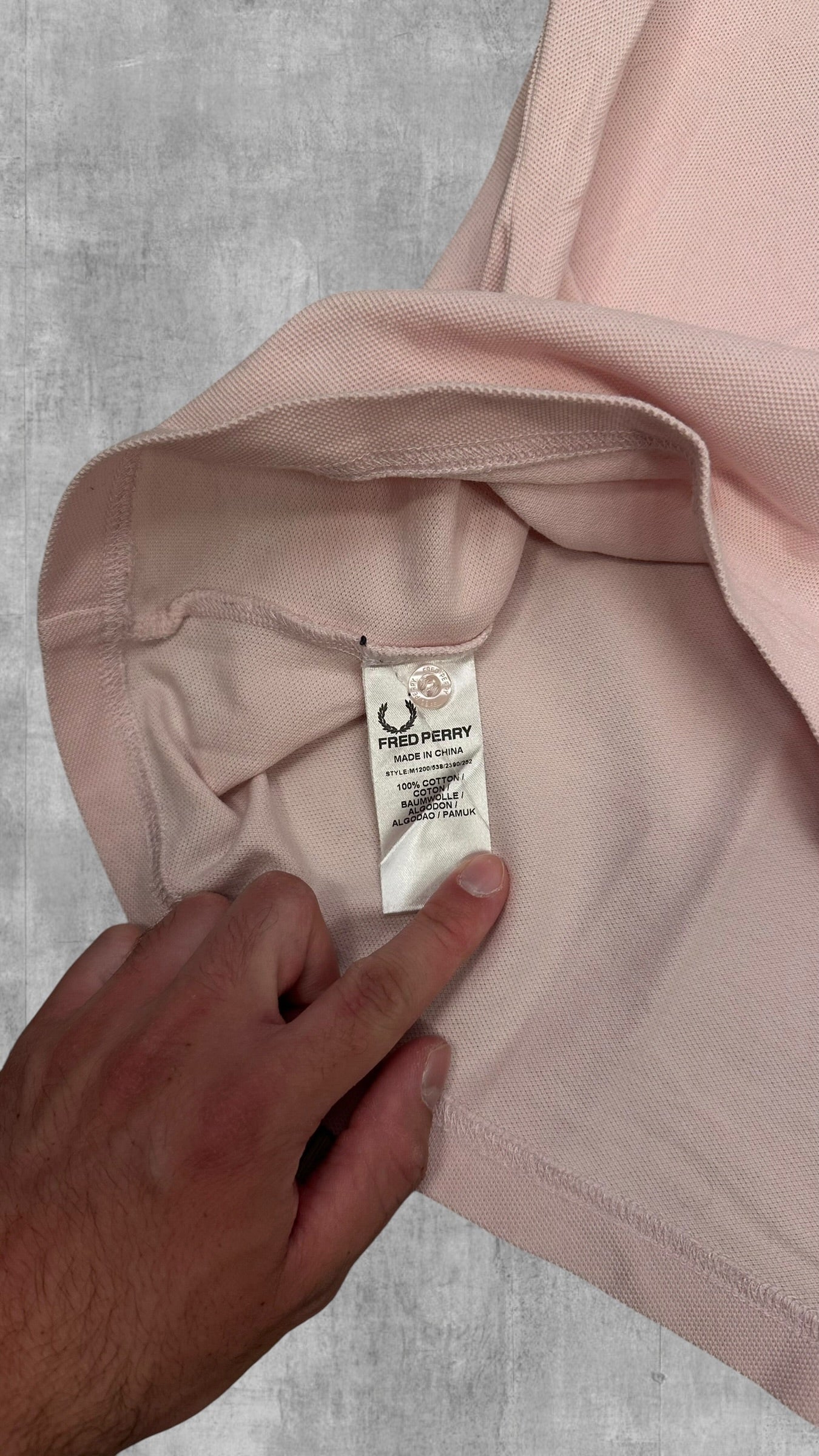Fred Perry Polo Shirt Pink Rosa XL