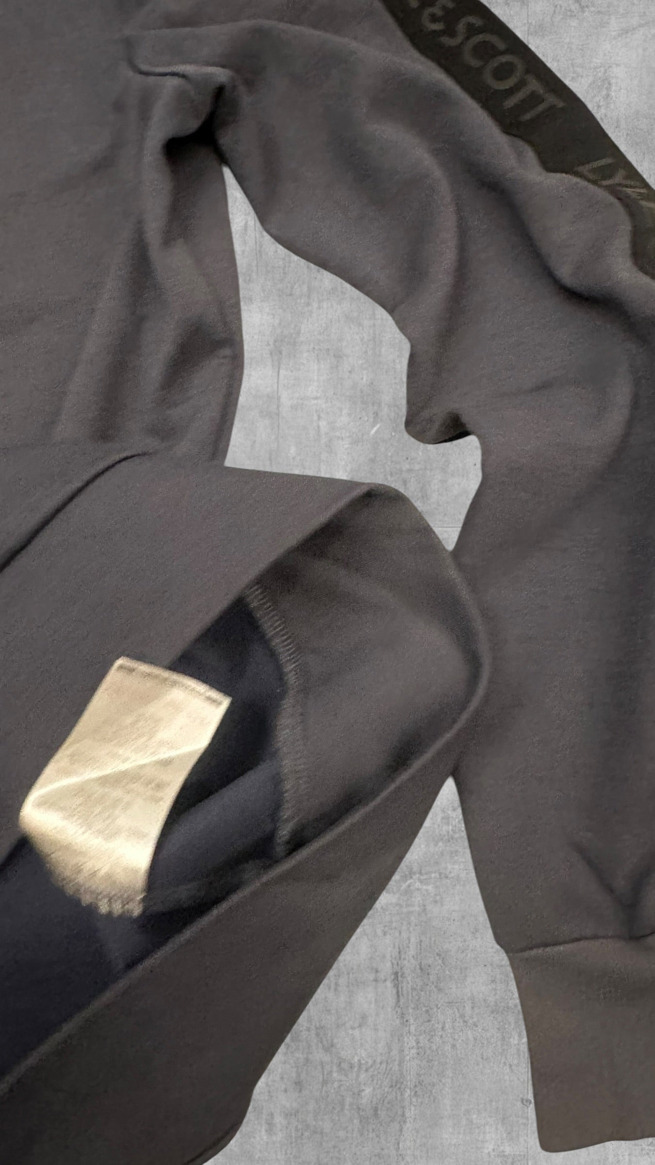 Lyle & Scott Sweatshirt Taped Grau Schwarz M