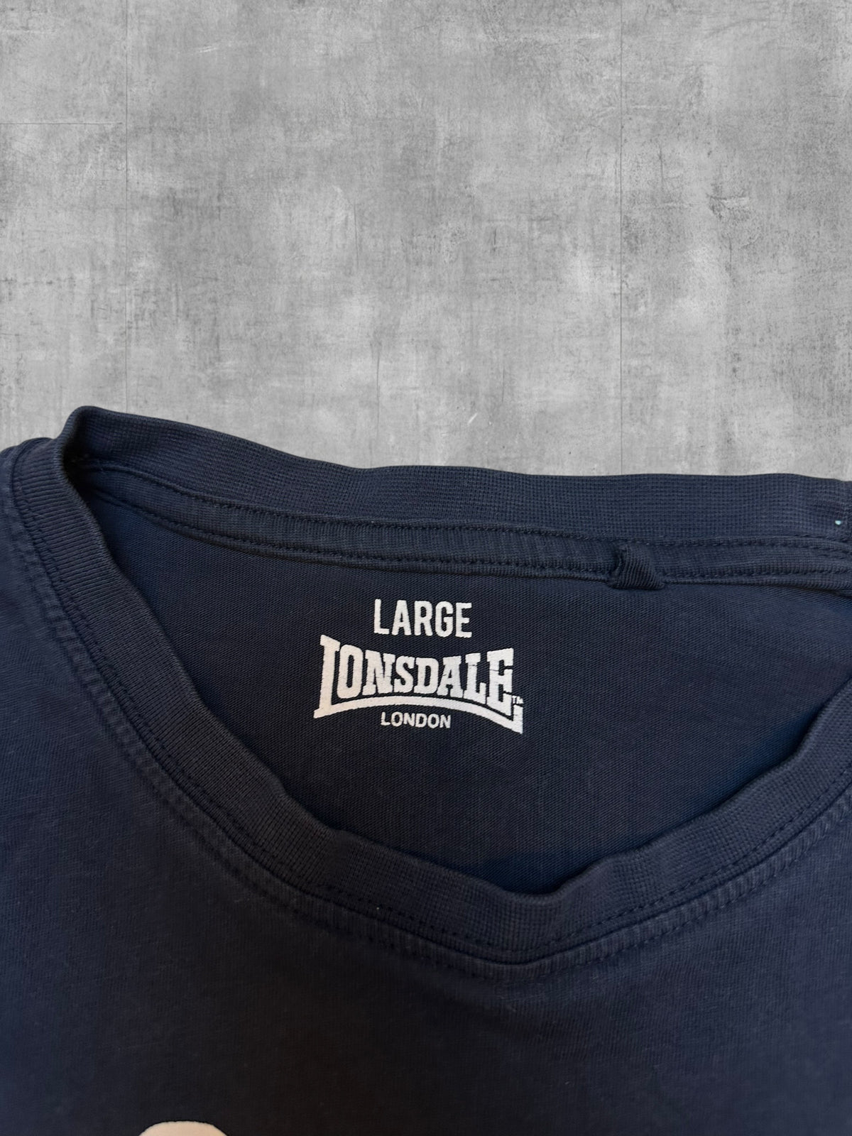 Lonsdale London T-Shirt Schwarzblau Weiß L