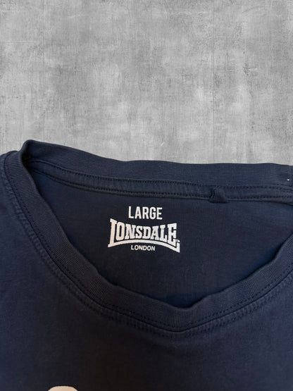 Lonsdale London T-Shirt Schwarzblau Weiß L
