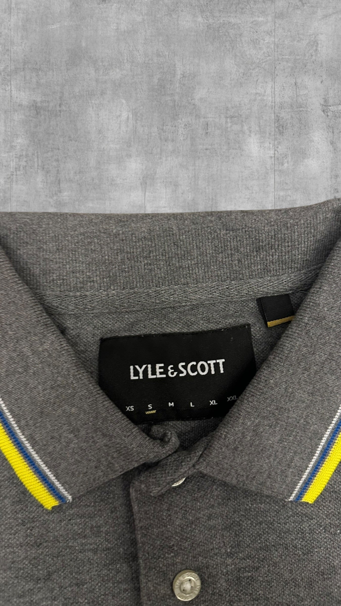 Lyle & Scott Apollo Shirt Grau Gelb S
