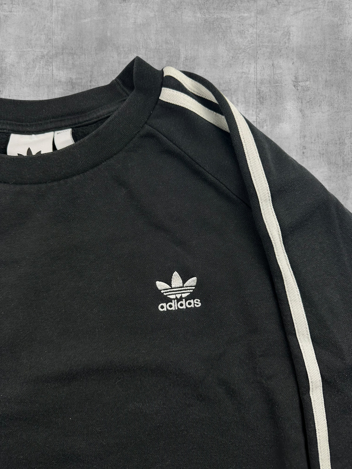 Adidas Sweatshirt Schwarz Weiß M