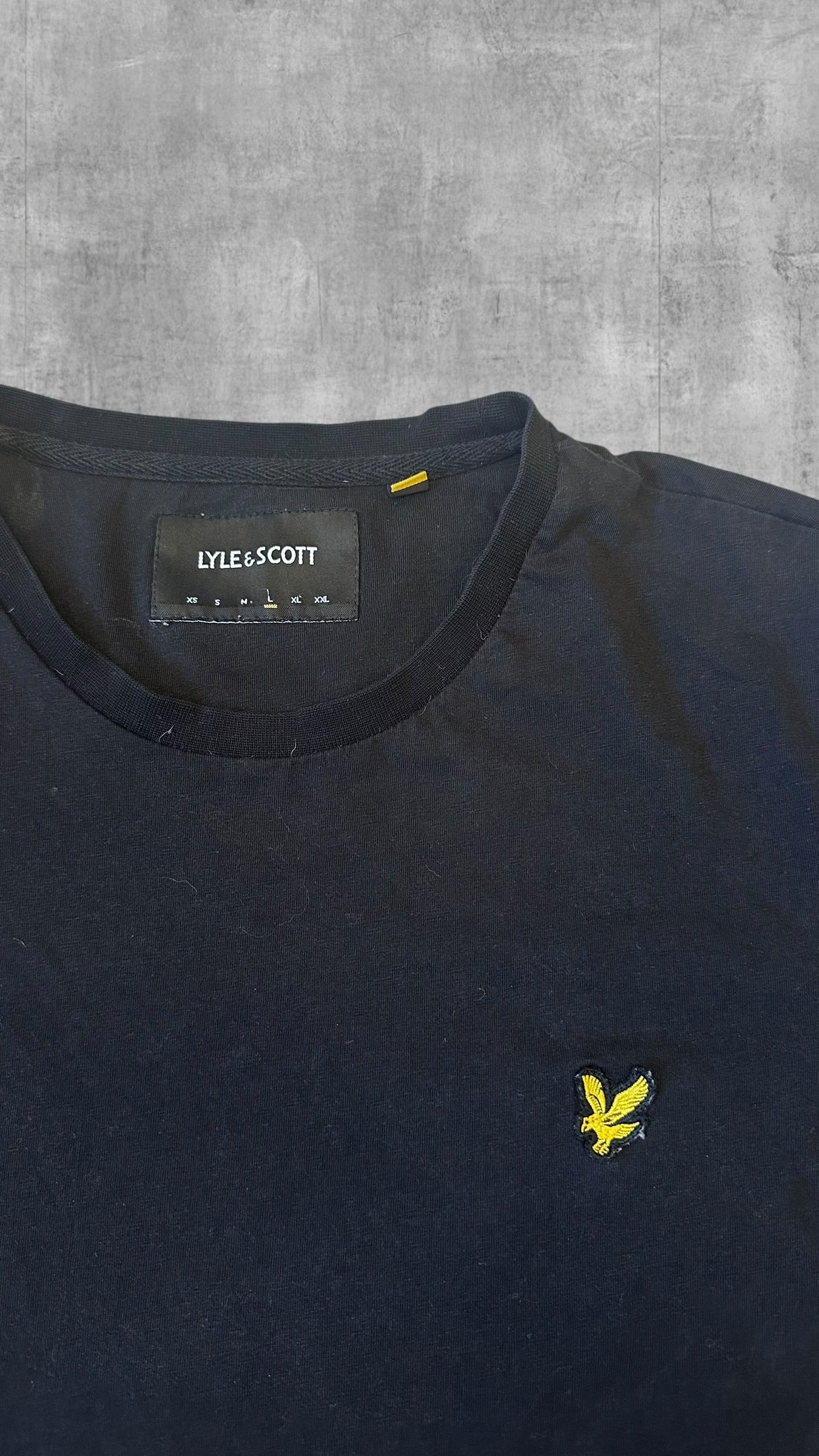 Lyle & Scott T shirt Tee Schwarz L