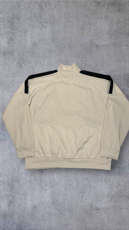 Fred Perry Trainingsjacke Taped Zip Jacke Weiß Schwarz XXL