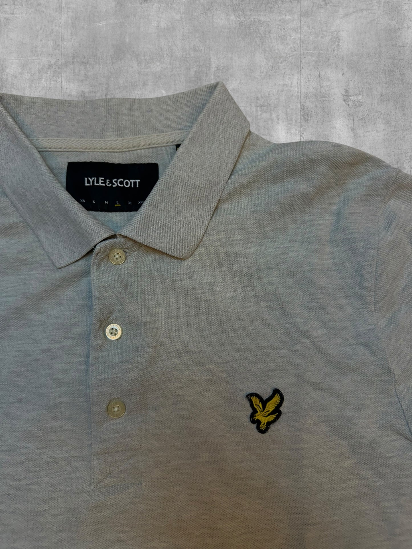 Lyle & Scott Polo Shirt Hellgrau L
