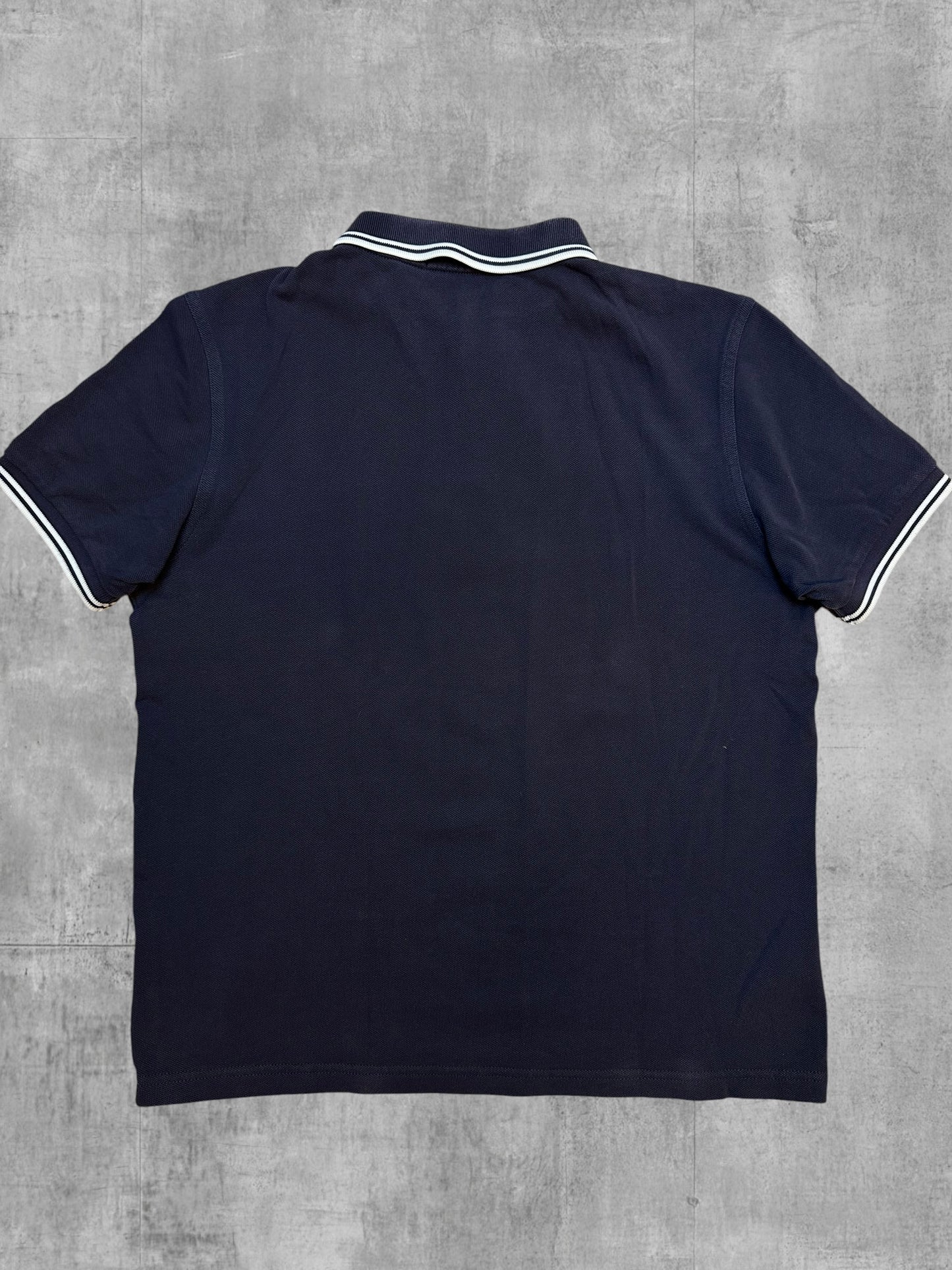 Fred Perry Polo Shirt Schwarzblau Weiß M